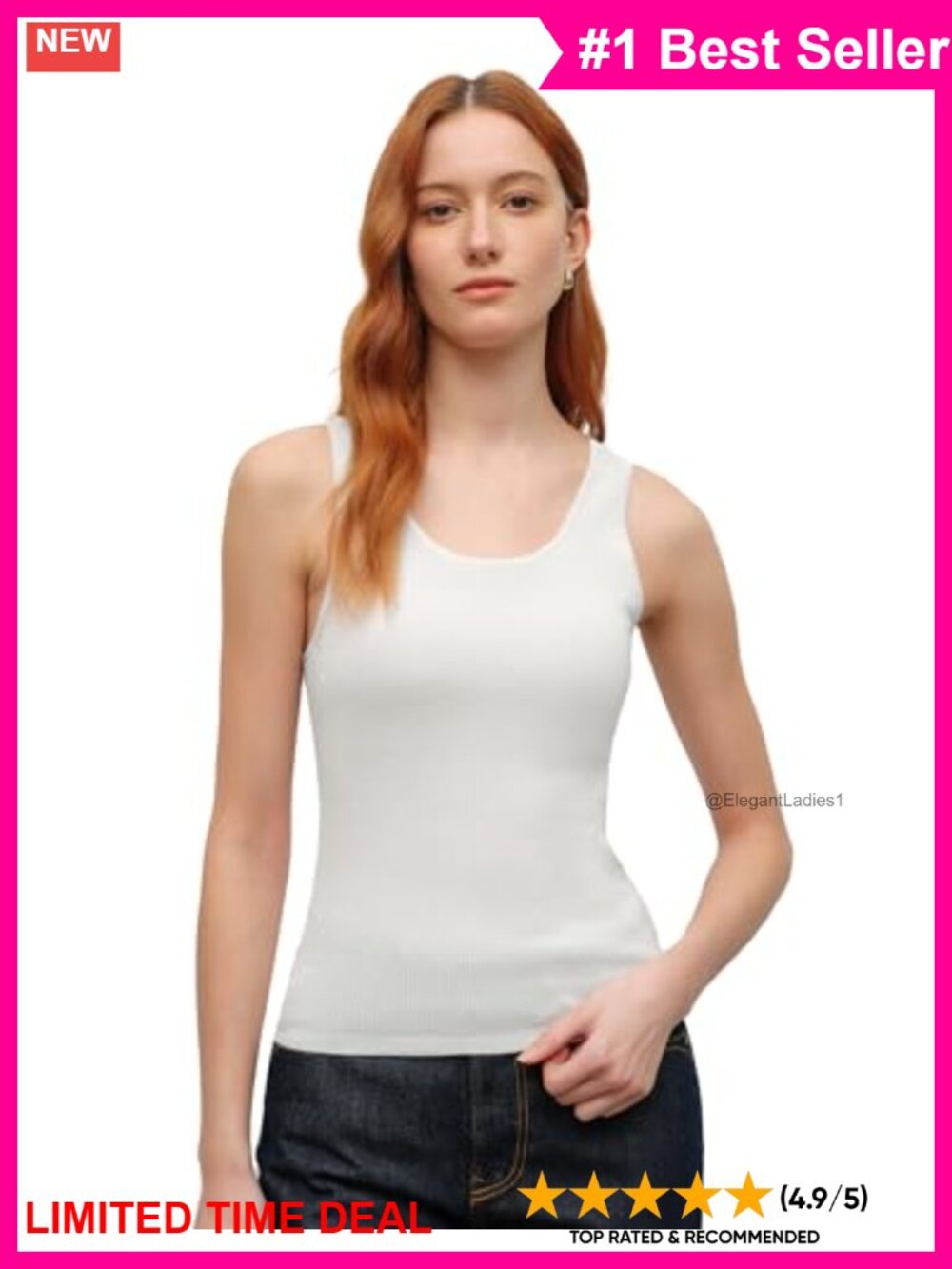 70% Cashmere 30% Silk Crew Neck Ribbed Knit Vest Sleeveless Sweater
